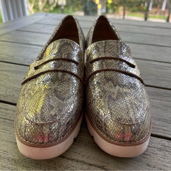 Vionic Cheryl II Metallic Gold Slip On Loafers Womens Size 95 - Picture 2 of 7